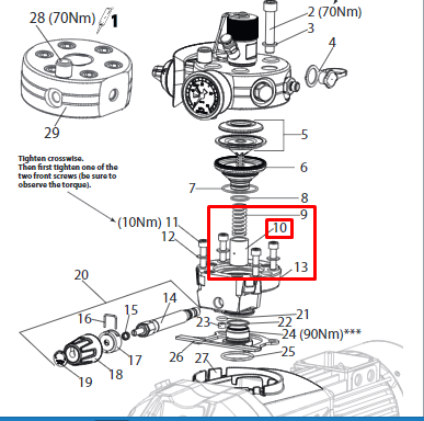 Поршень Д25 WAGNER для SF 33 (341311)