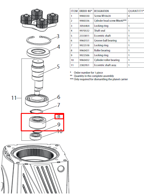 Подшипник для WAGNER SF33 (9960431)