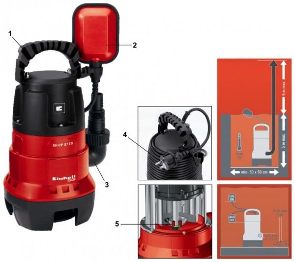 Погружной насос EINHELL GH-DP 3730